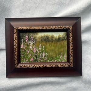 “ Always & Forever” Floral Landscape Framed Art